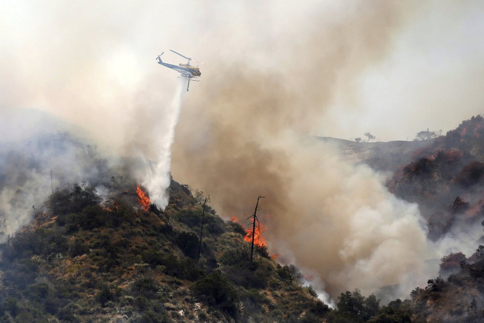 Kalifornii devastují rychle se šířící lesní požáry.