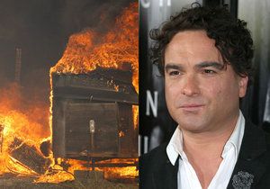 Johnny Galecki přišel při lesním požáru o milovaný ranč (ilustrační foto).