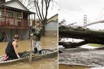 Přívalové deště a sesuvy bahna vyhnaly lidi z domovů. Kalifornii stíhá jedna katastrofa za druhou
