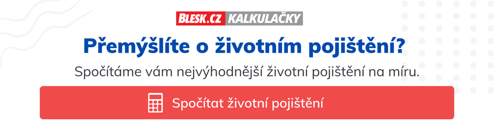 Banner: životni pojištěni, kalkulačka Blesk