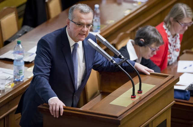 Bývalý ministr financí a předseda TOP O9 Miroslav Kalousek při projednávání rozpočtu ve Sněmovně.
