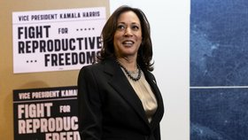 Viceprezidentka USA Kamala Harrisová vyrazila na potratovou kliniku (14.3.2024).