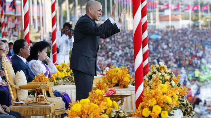 Kambodžský král Norodom Sihamoni.