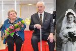 Vlastimila (94) a Vladimír (98) Jakešovi z Ostravy oslavili společných 65 let kamennou svatbou. Poprvé se brali v roce 1953.