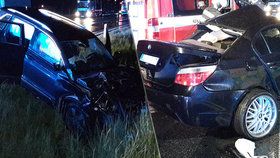 Při nehodě u Kamenného Újezdu zemřel řidič BMW na místě. Jeho spolujezdec zemřel v nemocnici po necelém týdnu