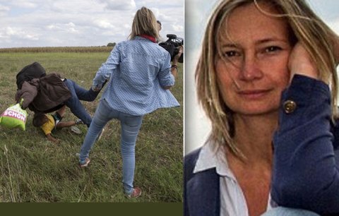 Maďarská kameramanka kopala do uprchlíků. Od soudu vyvázla jen s podmínkou