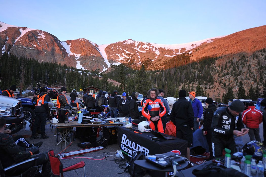 Kamil Holán na Pikes Peak