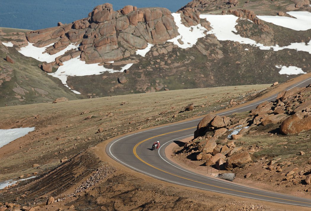 Kamil Holán na Pikes Peak