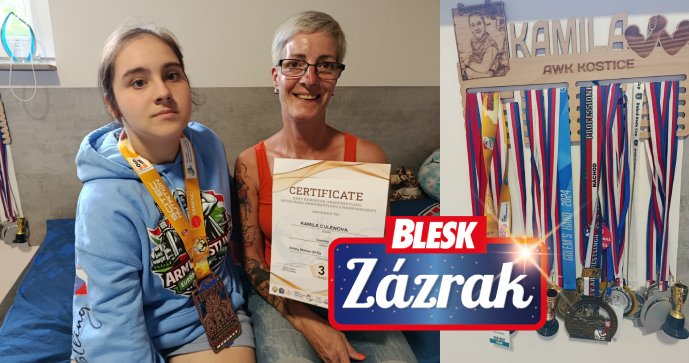 S bronzovou medailí, kterou dovezla jako první handicapovaná Češka v armwrestlingu z mistrovství Evropy