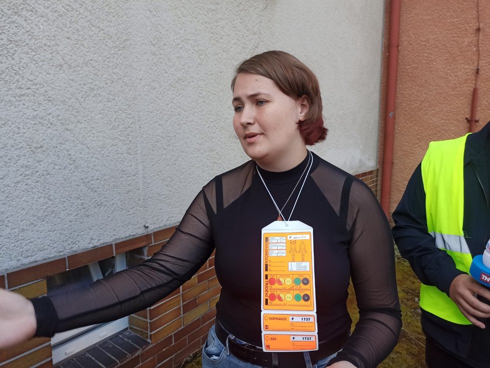 Studentka žurnalistiky Kamila Plzáková (20) z Kolovče na Domažlicku seděla ve vagónu přímo za lokomotivou.