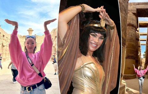 Kleopatra Nývltová v Egyptě: Trapas mezi památkami!