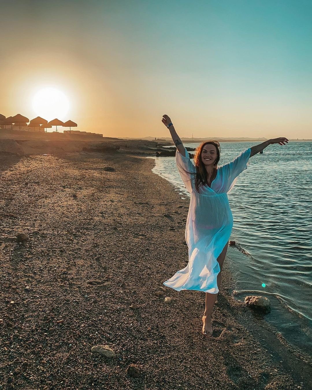 Kamila Nývltová na dovolené v Egyptě