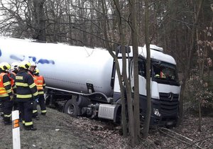 Nehoda kamionu na Plzeňsku.