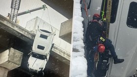 Kamioňákův život visel na vlásku.