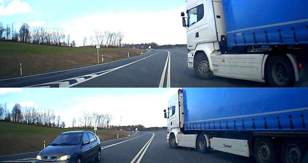 Polský kamioňák málem sejmul Čecha na silnici: Podruhé jsem se narodil, říká řidič