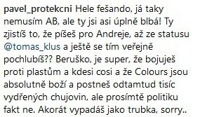 Kuchařka Kamu se připojila ke Klusovi a dalším anti Babišům.