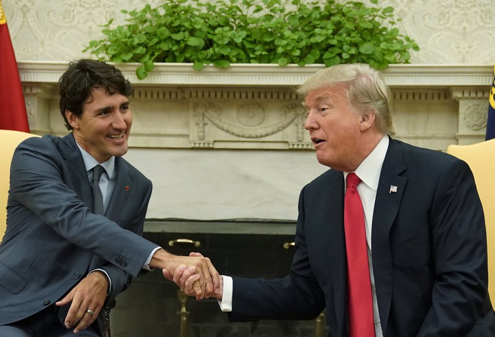 Kanadský premiér Trudeau na jednání ve Washingtonu