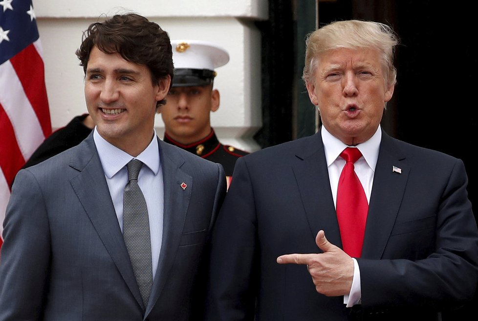 Kanadský premiér Trudeau na jednání ve Washingtonu