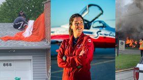 Na západě Kanady havaroval letoun akrobatické skupiny kanadského letectva, dopadl do blízkosti obytného domu. Zemřela pilotka, druhý člen posádky vyvázl s vážným zraněním. Jednotka Snowbirds se snaží povzbudit obyvatele Kanady v době pandemie koronaviru. Na snímku kapitánka Jennifer Caseyová (17. 5. 2020)