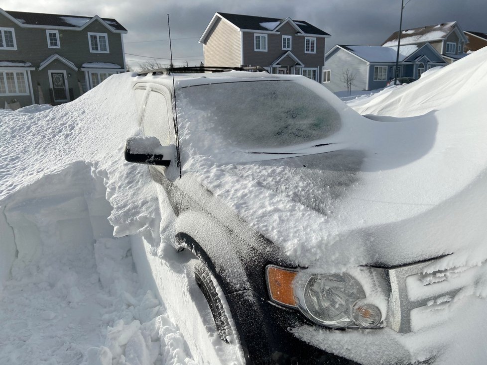 Sněhová nadílka v Newfoundlandu