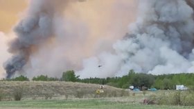 Kanadský stát Alberta sužují od května rozsáhlé požáry lesů. Může za to sucho.