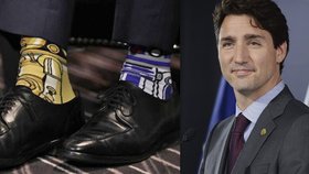 Premiér Trudeau vyšel do práce v ponožkách s motivem ze Star Wars