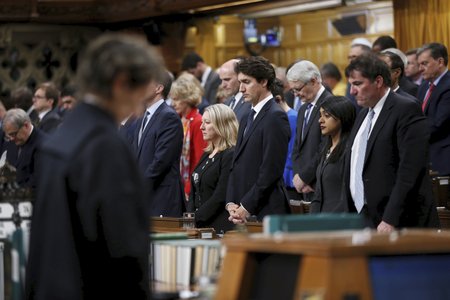V kanadském parlamentu drželi minutu ticha za zemřelé.