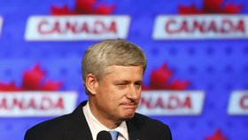 Konzervativní Stephen Harper u voličů neuspěl.