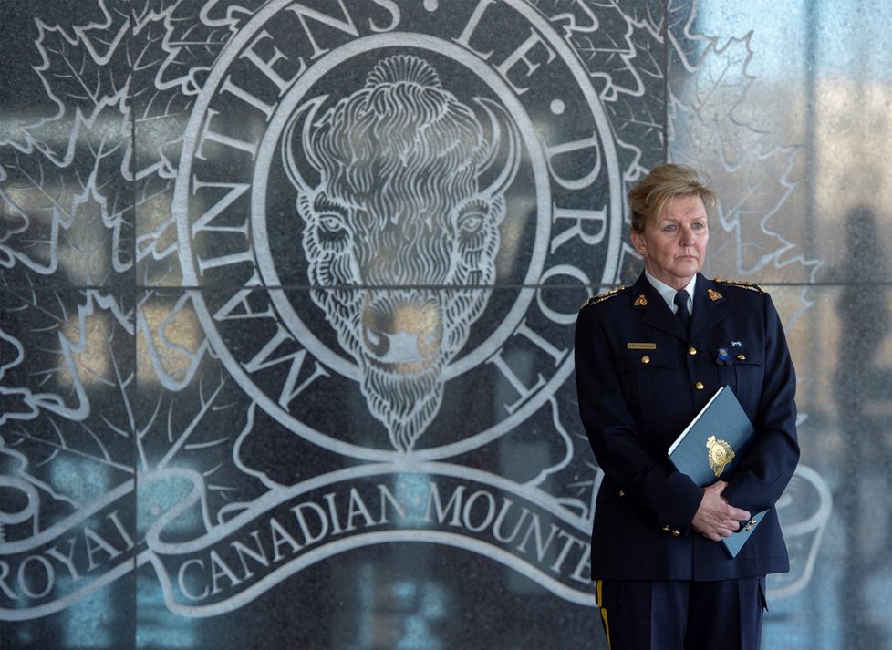 Velitelka kanadských policistů Lee Bergerman.(20. 4. 2020)