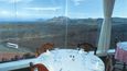 Výhled z restaurace El Diablo v národním parku Timanfaya podle návrhu Césara Manriqueho.