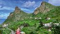 Ikonické horské hroty Roque de Las Ánimas v městečku Taganana na severovýchodě ostrova