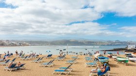 Las Palmas na Kanárských ostrovech na konci listopadu 2022