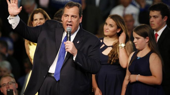 kandidát na prezidenta USA a guvernér státu New Jersey Chris Christie