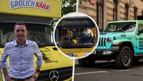 Čím jezdí kandidáti do voleb? Zmrzlinářské auto, autobus i pick-up!
