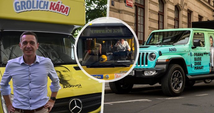 Čím jezdí kandidáti do voleb? Zmrzlinářské auto, autobus i pick-up!