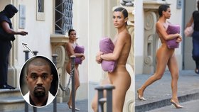 Kanye West s Biancou opět pobuřovali: On šel naboso, ona si zakryla nahá prsa jenom polštářkem!