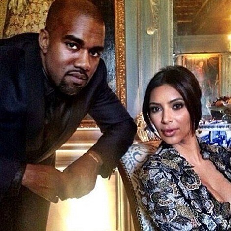 Kim Kardashian se svým manželem Kenya Westem