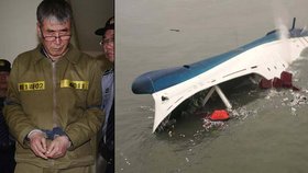 Kapitána I Čun-soka odsoudili kvůli potopení trajektu a jeho opuštění na doživotí.