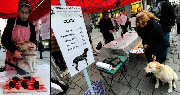 V Brně vedle kaprů prodávali i psí maso: Proč by ne, ptali se