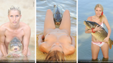 Erotický kalendář pro rybáře boří tabu: Nahé modelky pózovaly s kapry!