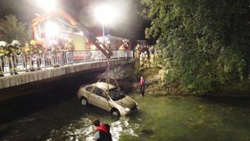 Auto se dvěma Čechy sjelo do rakouské řeky Kapruner Ache.