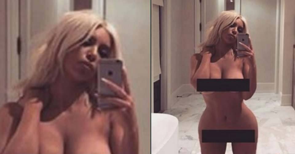 Kim Kardashian zveřejnila nahou fotku.