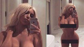 Kim Kardashian zveřejnila nahou fotku.