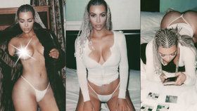 Kim Kardashian ukázala prsa.