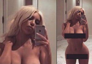 Kim Kardashian zveřejnila nahou fotku.