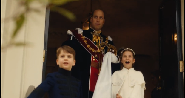 Královské děti v den korunovace