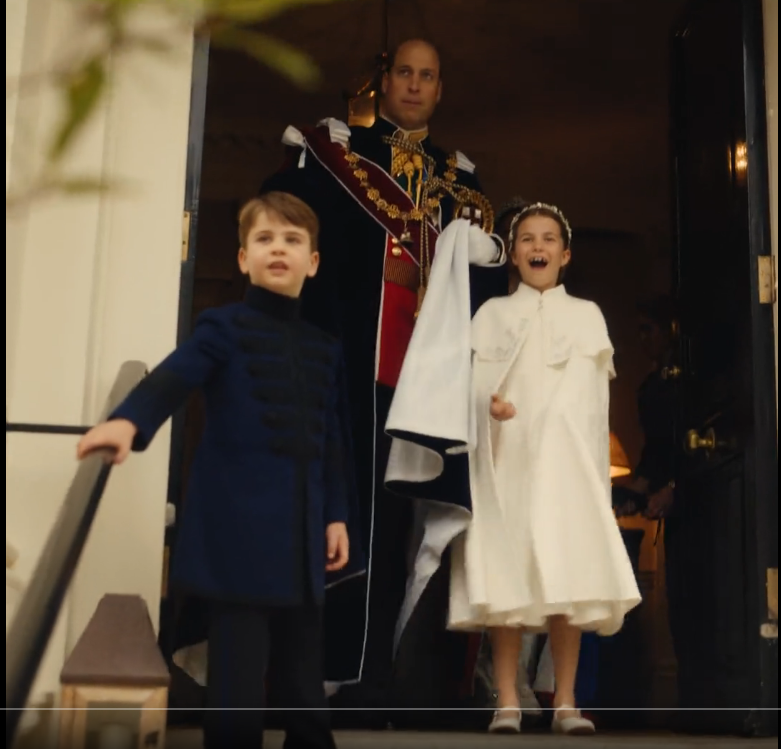 Královské děti v den korunovace