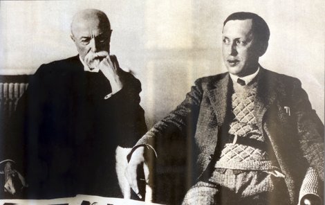 Karel Čapek a T. G. Masaryk.