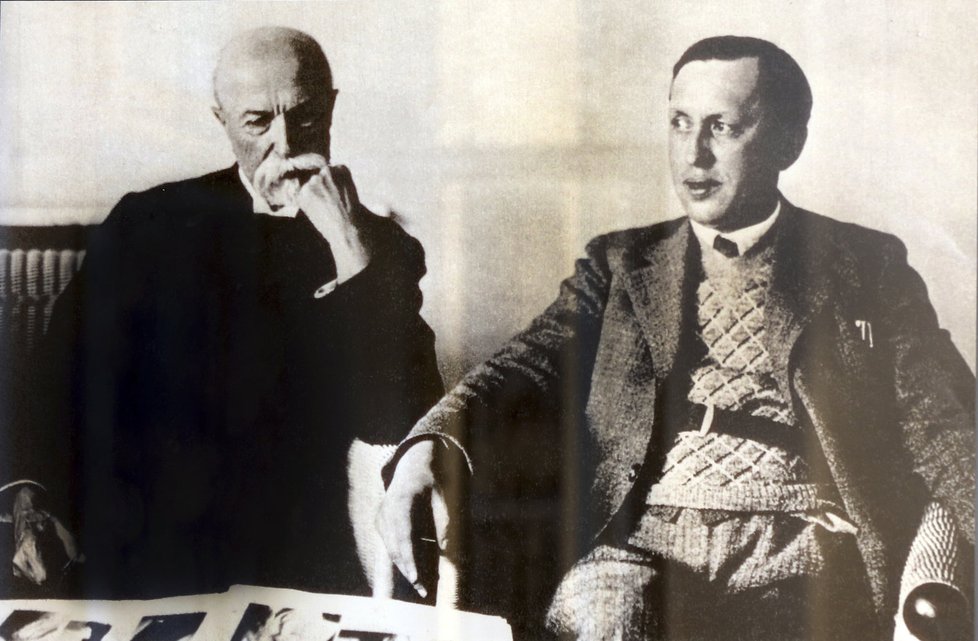 Karel Čapek a T. G. Masaryk.