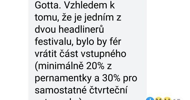 Fanoušci Karla Gotta požadují vrácení vstupného na festival Benátská.